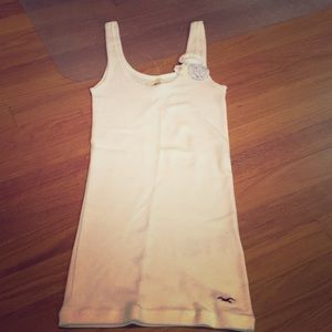 HCO white tank with floral detail
